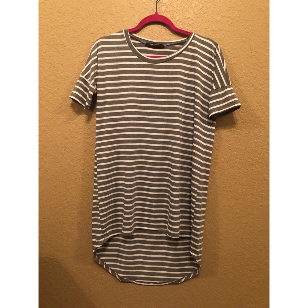 Grey Striped Tunic